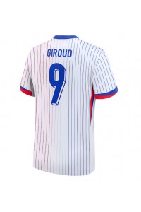 Frankrijk Olivier Giroud #9 Voetbaltruitje Uit tenue EK 2024 Korte Mouw